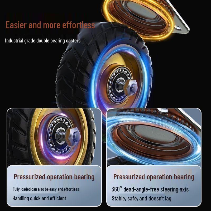 Portable Folding Steel Plate Dolly Hand Truck Cart for Household Use