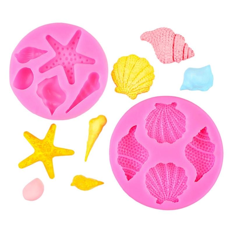 Pack of 4 Silicone Molds for Cake Cookie Chocolate and Candy Crafting Dessert Baking Tool Heat Resistant Fondant Mold