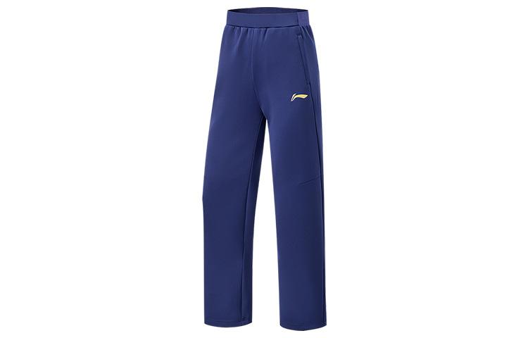 Li Ning Table Tennis Collection Knitted Sweatpants Women s Image Blue AKLU266-2 L