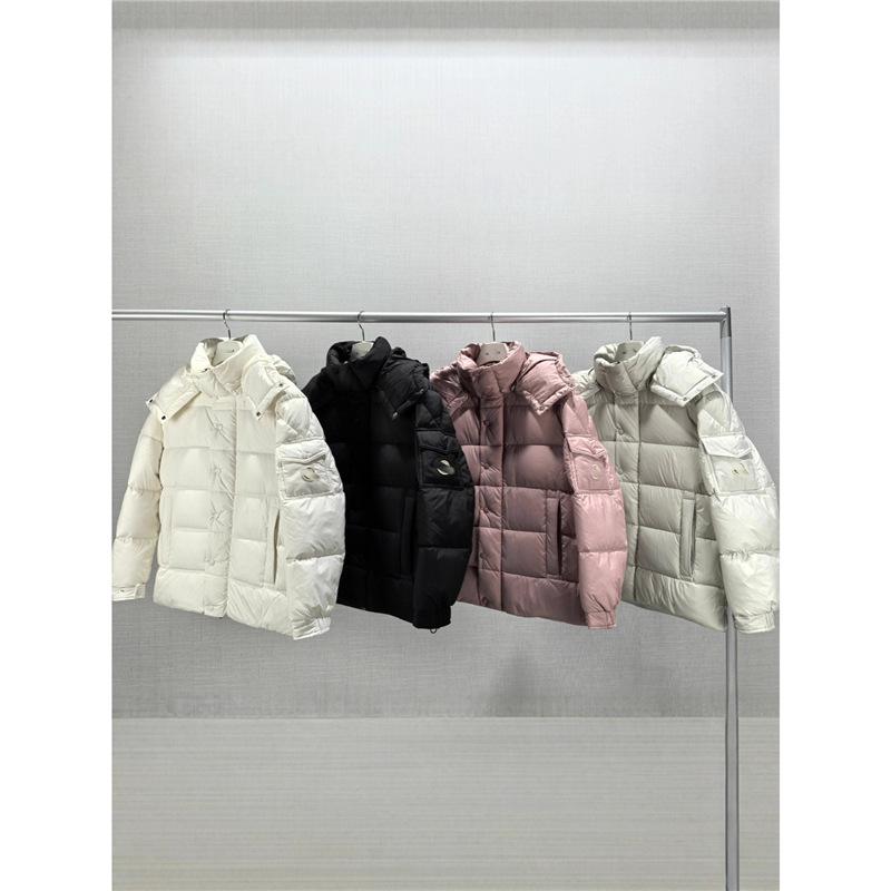 High version Mengjia matte matte maya hooded removable men's and women's warm down jacket