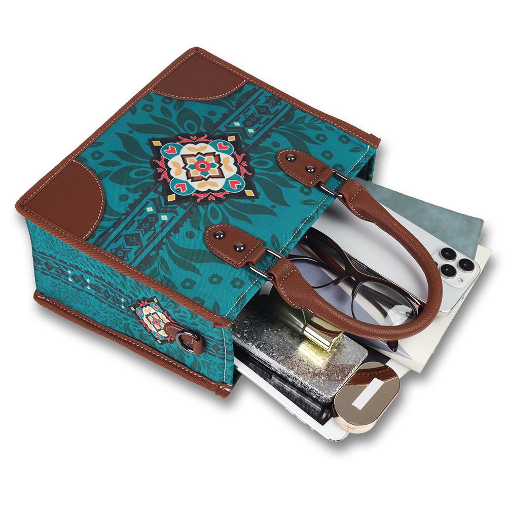 Multi-functional Zipper Crossbody Women's Bag with Bohemian-style Shoulder Strap and Adjustable Large Capacity Canvas