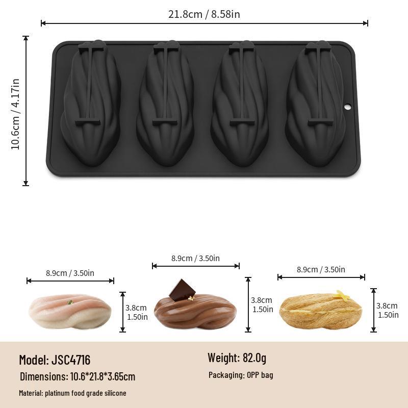 Fruit & Nut-Shaped Silicone Mold for Mousse and Cake Baking