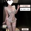 Sexy lingerie sexy bead chain lace seduction onesie women's pure desire perspective uniform flirting pajamas 1111
