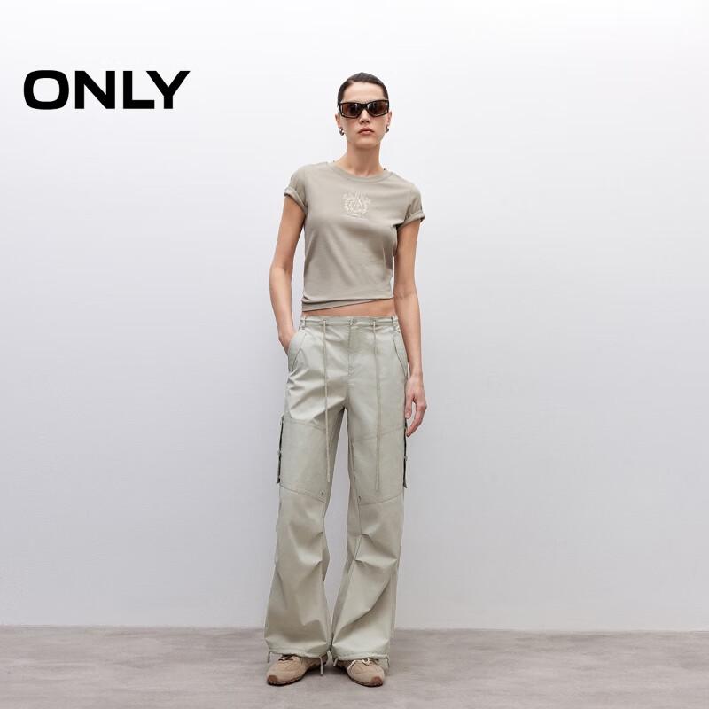 Only Women's Low-Rise Workwear Straight Leg Pants