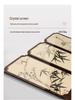Chinese Ink Bamboo Desktop Screen: Retro Office & Tea Table Decor