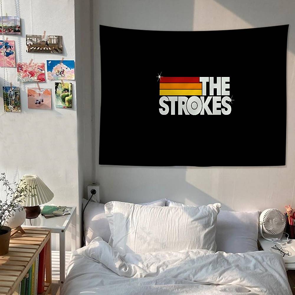 

Rock Band The SStrokes Печатный Большой Настенный Гобелен Индийский Будда Настенное Украшение Колдовство Бохо Хиппи Настенное Искусство Декор 74x94cm(29x37in)