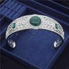 Royal Queen Green Opal Crystal Tiaras Wedding Crown Bridal Diadem for Princess Wedding Headdress Bride Hair Jewelry