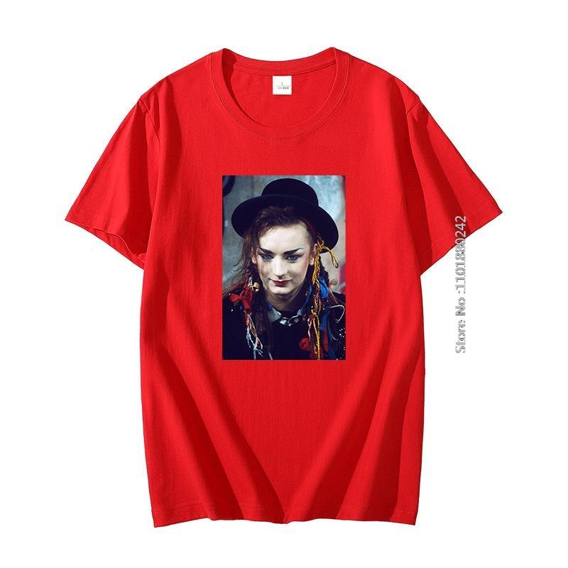 Boy George Cool Poster Birthday Present Fashion Graphic T Shirts Big Size Short Sleeve T Shirt Summer New Shirts And Tshirts