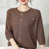 QingHe Cashmere Women's 30% Cashmere Sweater - Soft & Warm Wool Blend Pullover