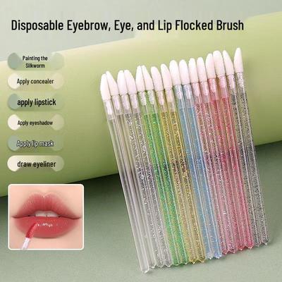 Kristall Einweg Lippenpinsel - Make-up Werkzeug für Lippenstift & Gloss
