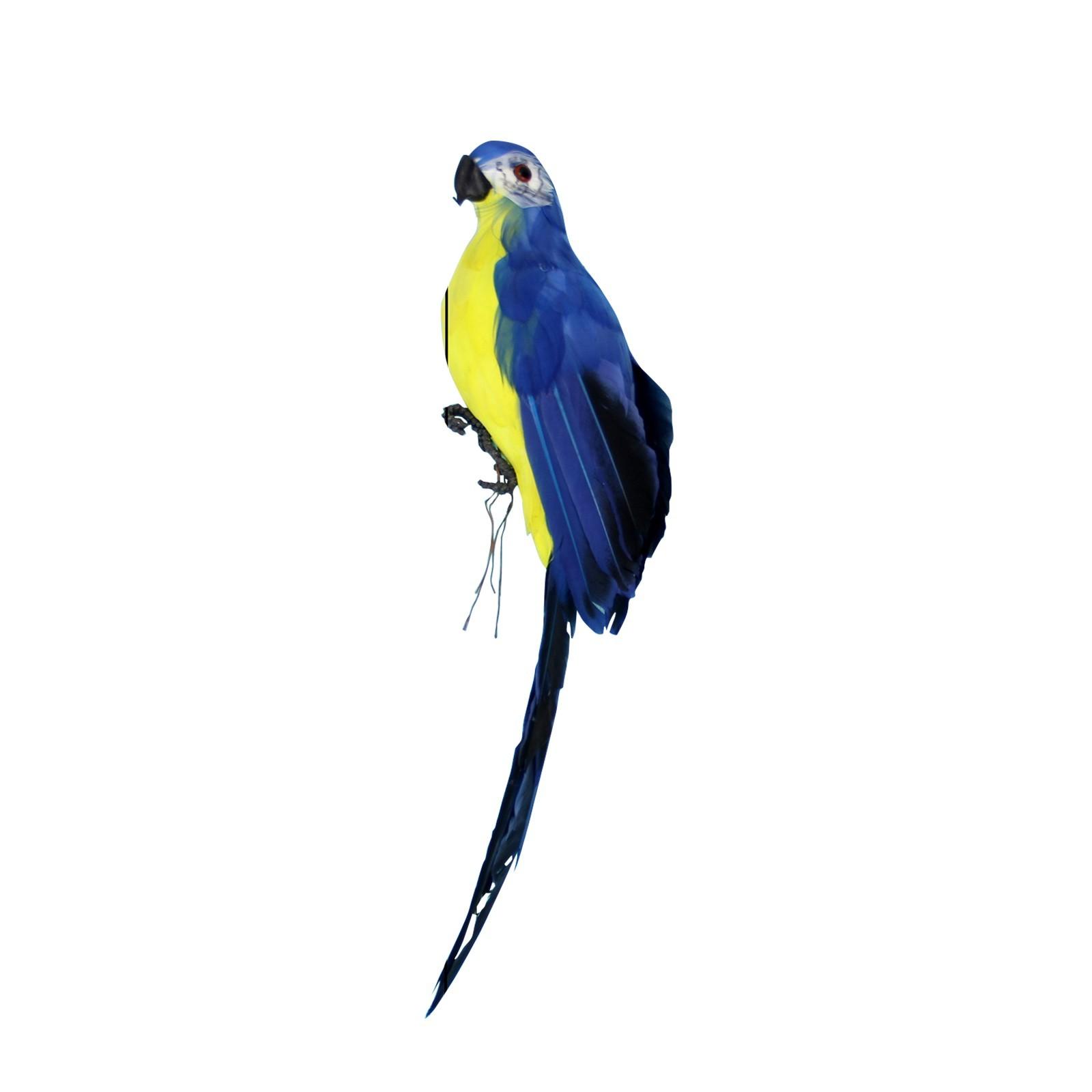 

Artificial Foam Feather Bird Garden Decoration Realistic Parrot Figurine for Outdoor Indoor Display Home Patio Yard Ornament