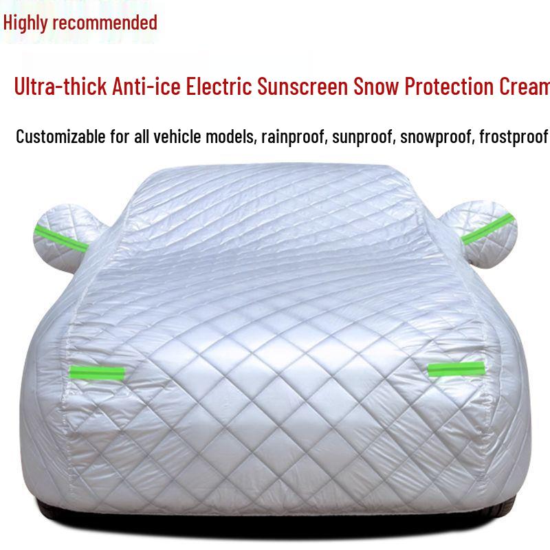 Thickened Cotton Car Cover: Sun, Rain, Hail Protection with Heat Insulation SUV Off-road - Specify Car Model