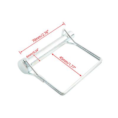 10Pcs Square Trailer Pin&Anti-Lost Rope Safety Coupler Pin Shaft Locking Pin Kit