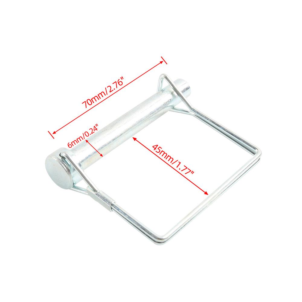10Pcs Square Lock Pin & 10Pcs Anti-lost Rope Safety Coupler Pin Kit For Trailers