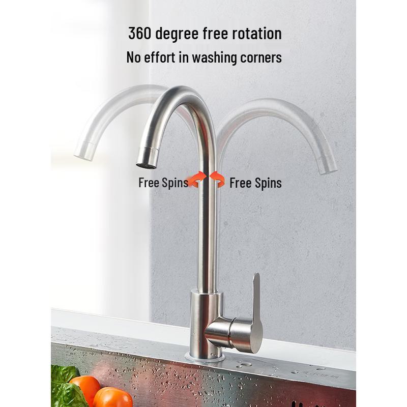 TLXT 304 Stainless Steel Kitchen Faucet