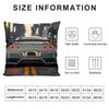 Car Cool Cushion Cover Pillowcase Ultra Soft Skin Friendly Fabric Cloud Like Comfort & Concealed Zipper
