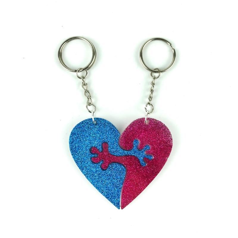 Heart Silicone Resin Mold,Valentines Epoxy Casting Mold for DIY Crafts Pendant Jewelry Making Keychain Silicone Mold