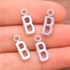 Zinc Alloy Alphabet Charms: 2 Colors, 26 Letter Pendants for Jewelry, Handbag, and Mobile Phone Accessories