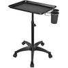 Large Capacity Vertical Salon Hair Salon Tool Cart Beauty Hairdressing Aluminum Tray Nail Art Mobile Storage Rack