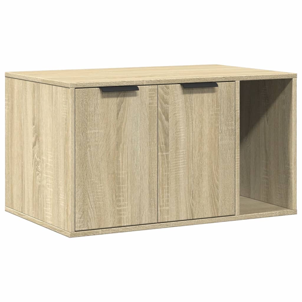 Katzenklo Sonoma Eiche 80 x 50 x 45 cm Spanplatte