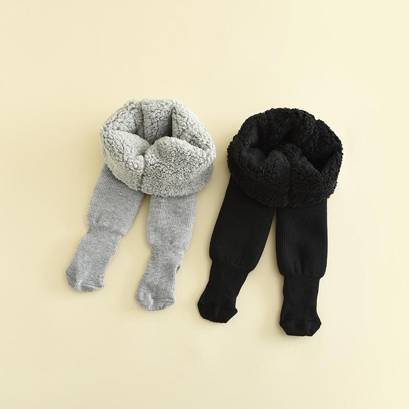 Winter Baby Mädchen Fleecefutter Streifen Leggings Dicke Wärme Strumpfhose Kleinkind Kinder Warmhalten Strumpfhose