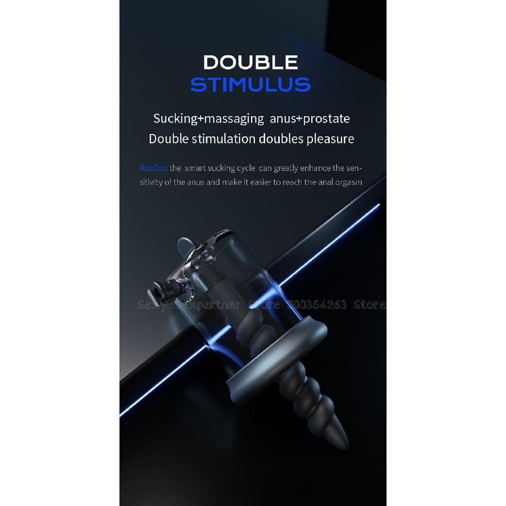 Male Electric Anal Prostate Massager Vacuum Vestibular Suction Stimulate Alternative Sex Toys Anal Toys Silicone Anal Plug