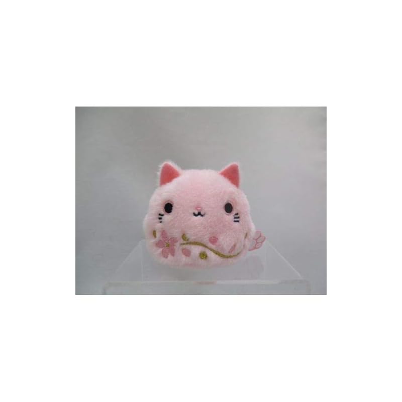 Sanei Boeki Original Plush Toy: Cat Dumpling (Sakura design) W7.5×D6×H7cm Animal
