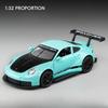 1:32 Scale 911 GT3RS Macan Diecast Model Miniature Car Alloy Toys Pull Back 4 Doors Opened Metal Body Rubber Tire Ornament Gifts