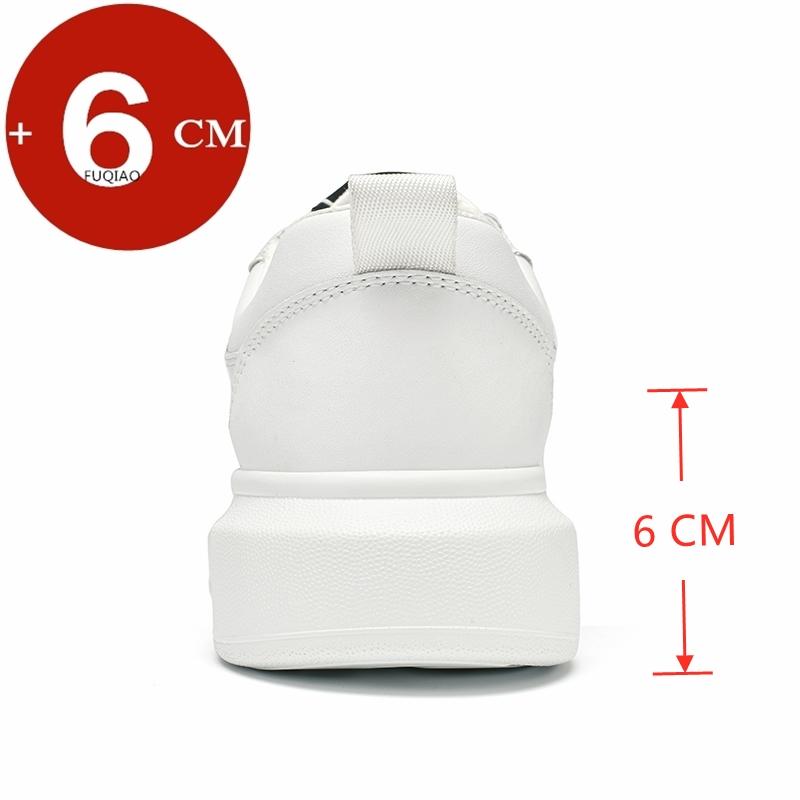 Brand Luxury Cow Leather Elevator Shoes Men Sneakers Height Increasing Shoes Invisible 6CM Heighten Sports Man Taller Lift Shoes