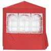 Party Tent Red 200 X 200 X 240 Cm PE and Steel