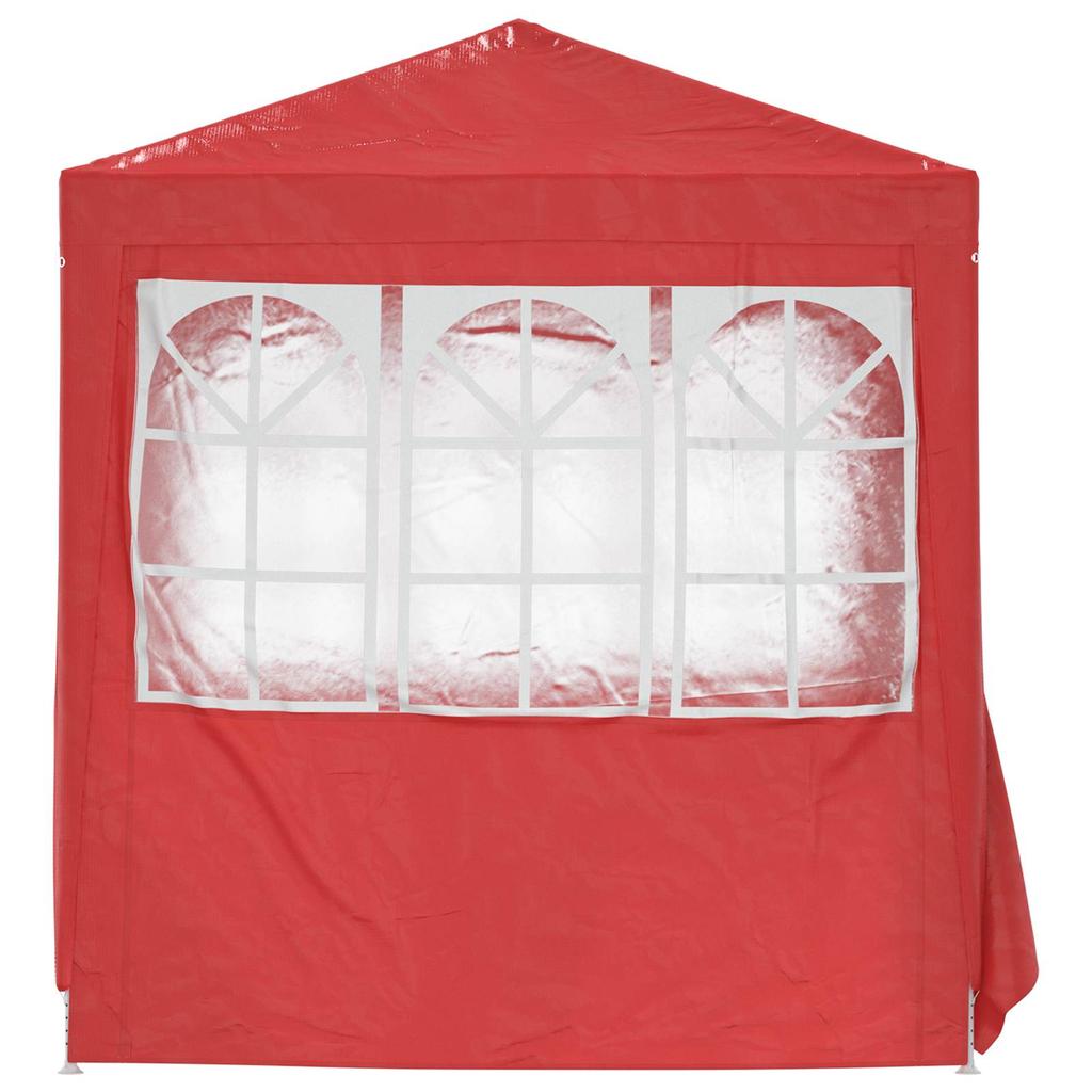 Party Tent Red 200 X 200 X 240 Cm PE and Steel