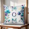 Classic MOM Cushion Cover Natural Linen Organic Fabric Double-Sided Printing Couch Pillow Covers Home Decor