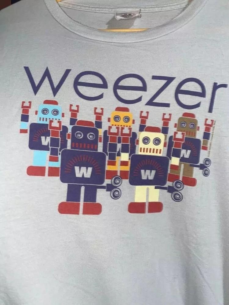 Weezer Band Shirt Weezer Retro Style White Tshirt Unisex S5XL KH14385 XXXL