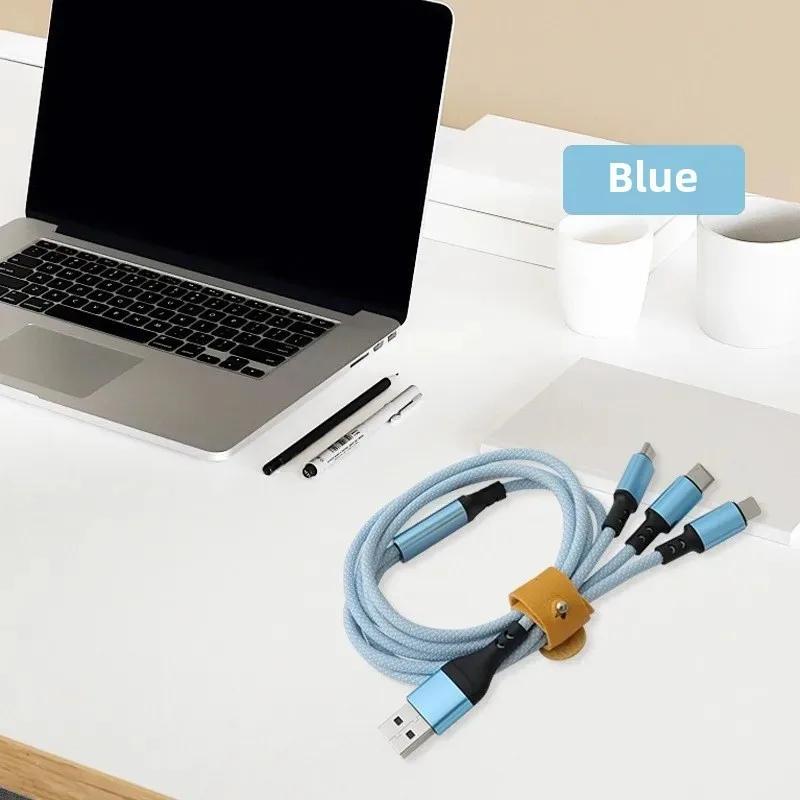 3 in 2 Fast Charging Cable Multi Usb Port Cord Type C Micro Charger Mobile Phone Wire For iPhone 14 13 12 Huawei Samsung Xiaomi