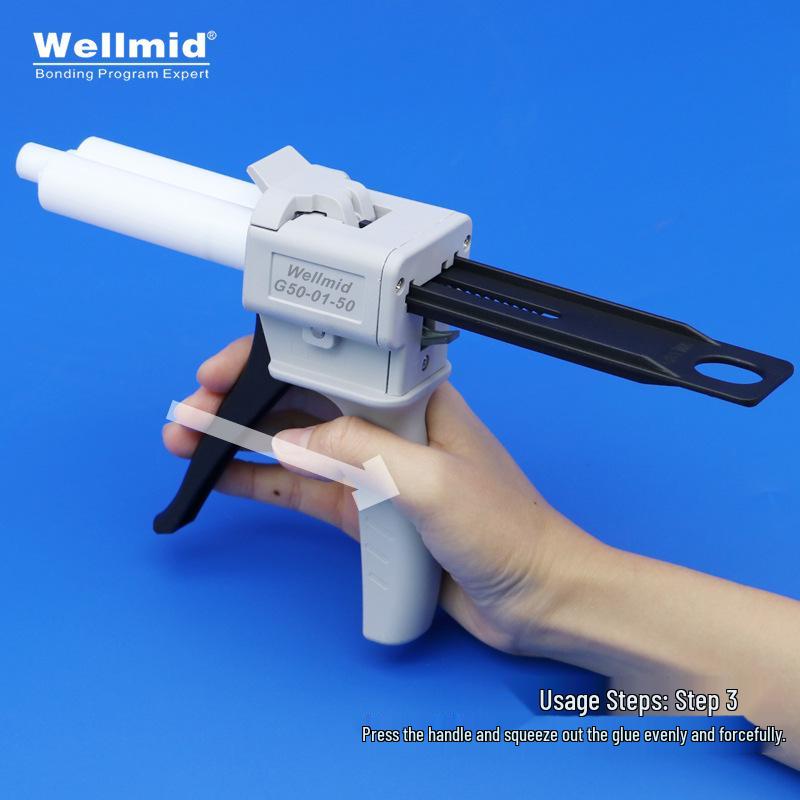 AB Glue Manual Dispensing Gun - 50ML, 1:1/2:1 Ratios