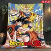 Dragon Ball All Season Blanket Breathable Soft Flannel Blanket for Spring Summer Autumn Winter Use THW
