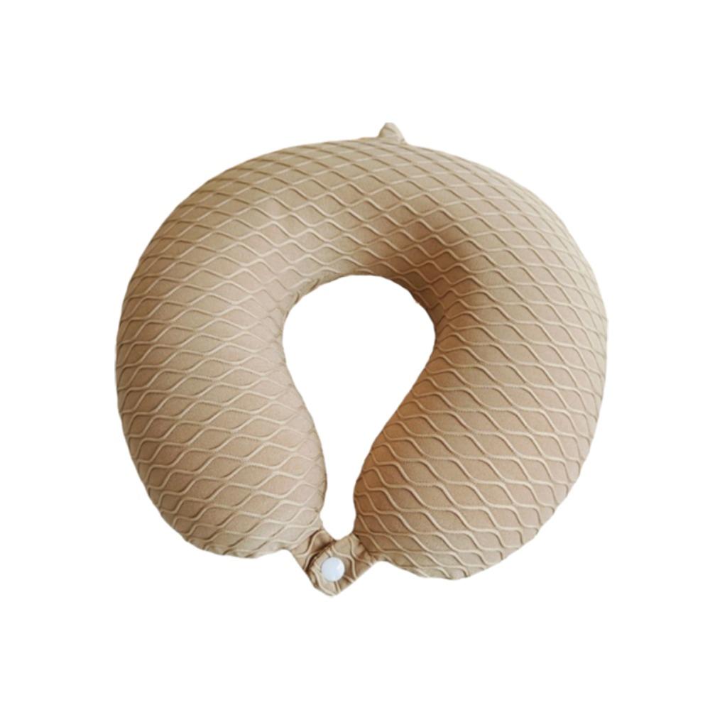 

Fish Scale Pattern Neck Support Pillow Slow Rebound Napping Headrest Pad Office хаки