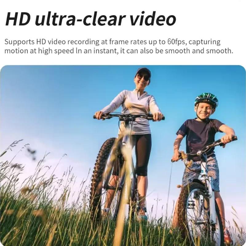 Ultra 4K/5K WIFI Touch Screen Pocket Action Camera 270° Mini Sports Cam for Vlog Helmet Travel Bicycle Driving Recorder 1.69"