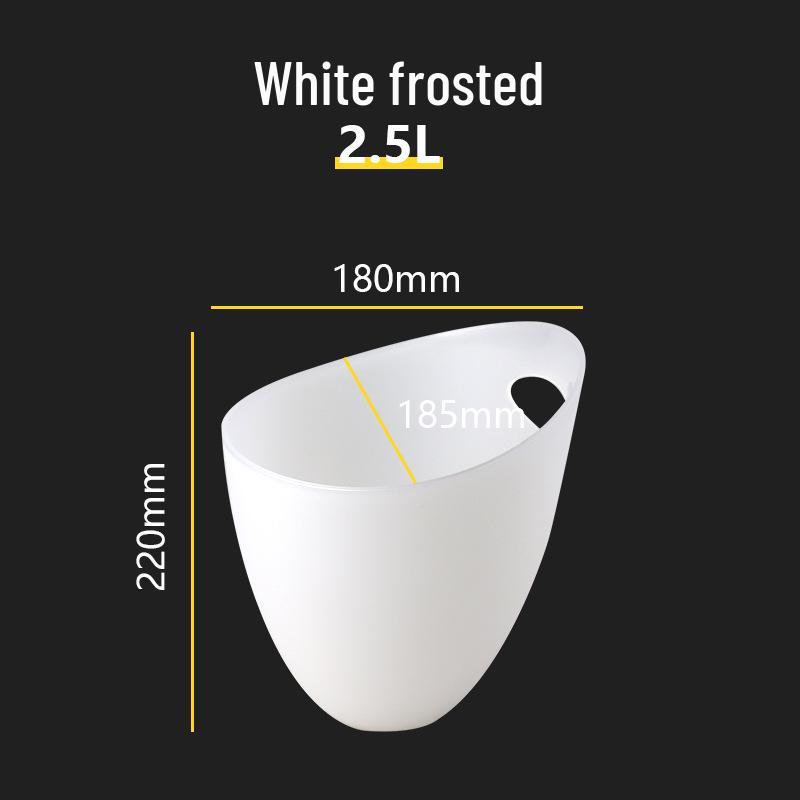 Yuanbao Transparent Plastic Ice Bucket for Wine, Beer, and Champagne - Handheld with Ears
