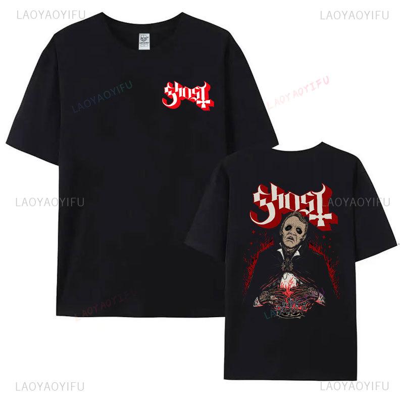 New Men T-shirt Ghost BC  Swedish Heavy Metal Band Fan Shirt Tshirt Women T Shirt Summer Cotton Casual Hipster Streetwear Tops