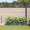 Garden Planter Set 4 pcs Light Grey 160 x 40 x 22 cm Plastic