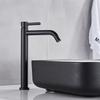 Tall Basin Sink Faucet Slim Black Chrome Bathroom Washbasin Water Mixer Tap Hot Cold Water Basin Crane Deck Mounted Bathroom Tap