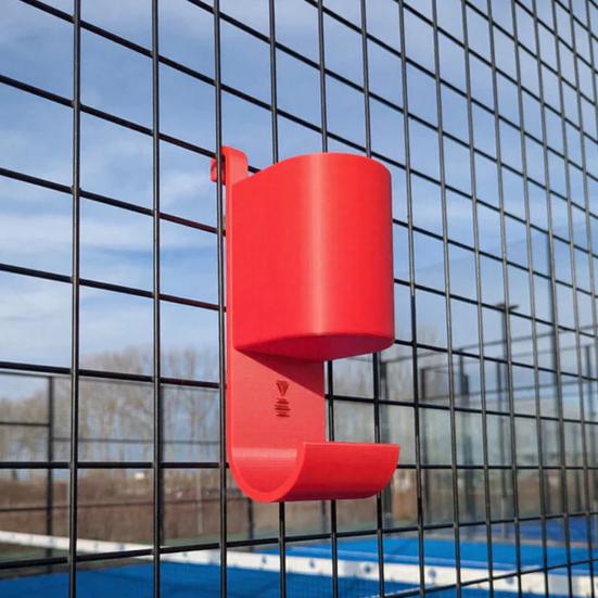 Paddle Tenis Su Şişesi Havlu Askısı 3D Baskılı Saha Kenarı Düzenleyici Su Şişesi Tutucu Tenis Maçları Oyuncular İçin Temel Aksesuar