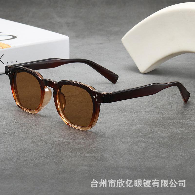 New retro thick oval small frame high-end women's sunglasses, sun protection, ultraviolet men's sunglasses