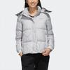 Adidas Neo Short Sports Hooded Down Jacket Women Jackets Light-Gray EI4417