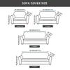 1Pc Printed Sofa Slipcover Non-Slip Elastic Sofa Cover With Skirt Furniture Protector For Bedroom Office Living Room Home Decor