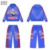 Vale Forever Anthem Bee Loose Striped Embroidered Washed Booted Hoodie Hoodie Set