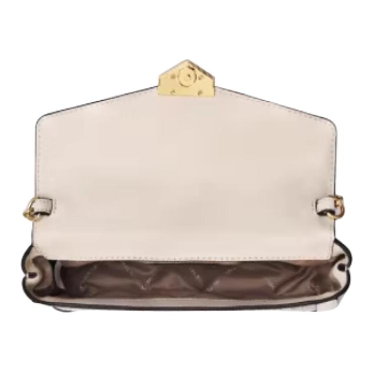 Michael Kors Soho Classic Monogram Magnetic Closure PVC Tote Bag Women tote bags Vanilla-White 35S6G1SC5B-278