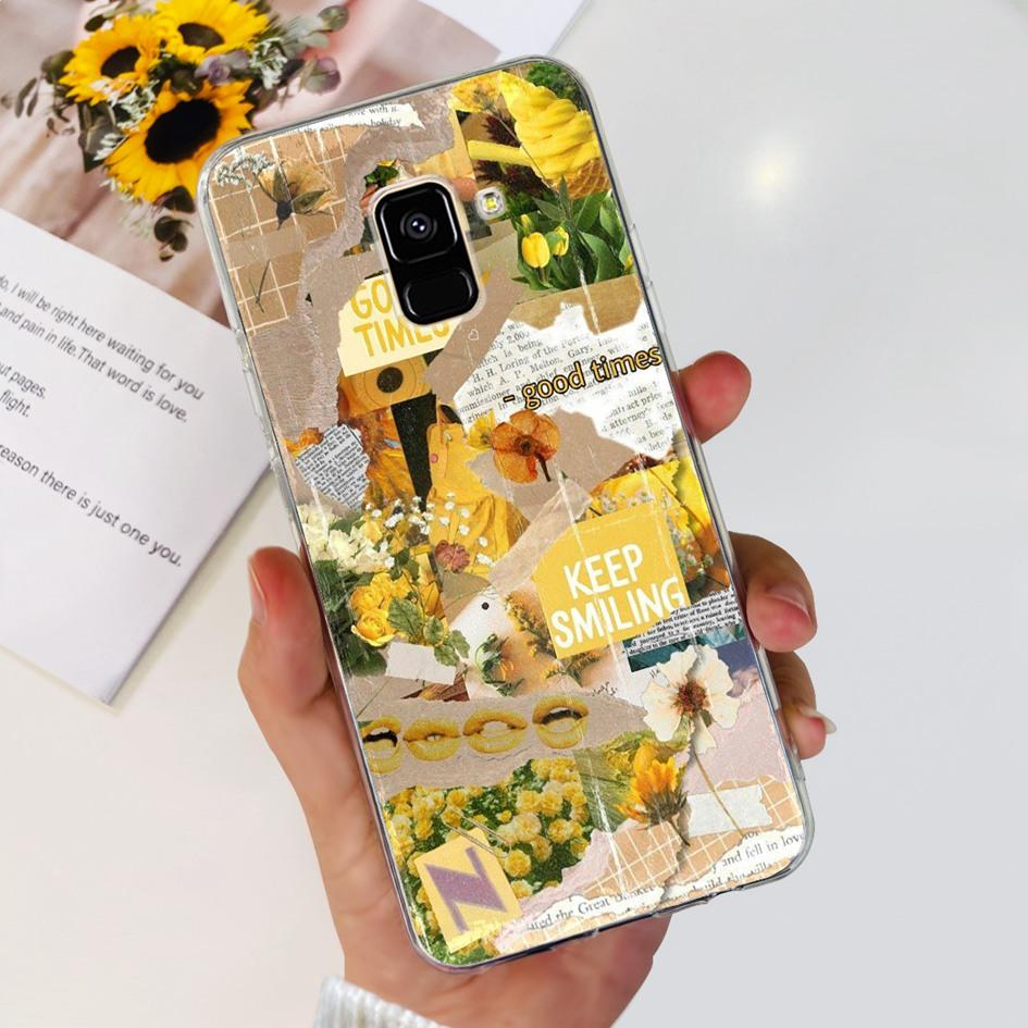For Samsung Galaxy A8 Plus 2018 Case SM-A730F Cover Cute Cartoon Silicone Soft TPU Phone Case For Samsung A8 2018 SM-A530F Coque