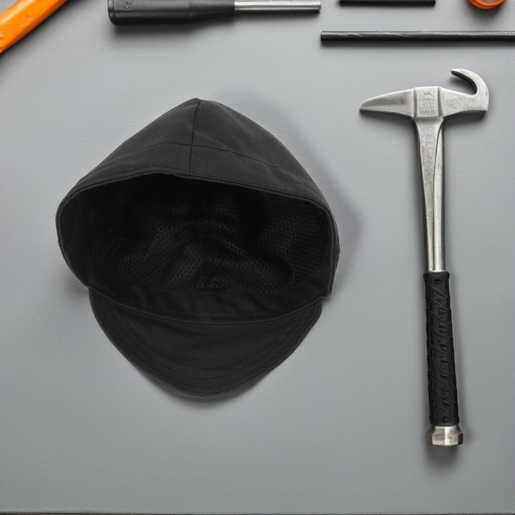 Gray Flame Retardant Welding Cap Windproof Dustproof Protective Headwear Welders Hat Safety Equipment Weld Caps for Men